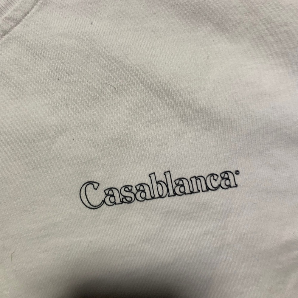 Casablanca Graphic T-Shirt Mens Medium White Excellent Short Sleeve Logo Tee - Picture 4 of 7